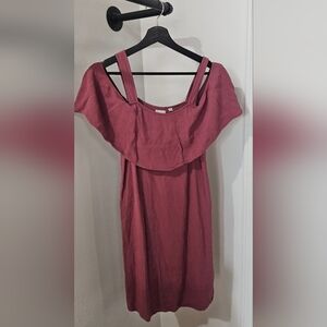 Aritzia Wilfred Ellipse Off The Shoulder Mini Dress